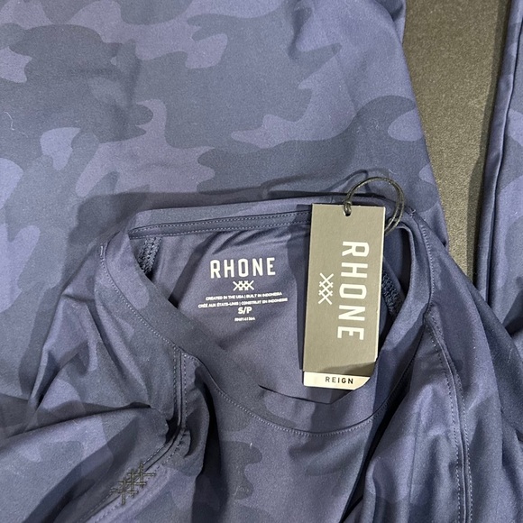 Rhône Reign Long Sleeve Top in Blue Camo NWT [P15] - Picture 5 of 9